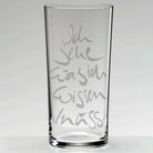 Sign-Wasserglas „Ich sehe, was ich wissen muss“ – handveredeltes Premium-Wasserglas, spülmaschinengeeignet und alltagstauglich, die besondere Geschenkidee für Menschen, die ihrer inneren Stimme wieder mehr vertrauen wollen