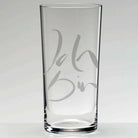 Sign-Wasserglas „Ich bin“ – handveredeltes Riedel-Glas aus Tirol, hochwertiges Sammlerstück statt austauschbarer Massenware