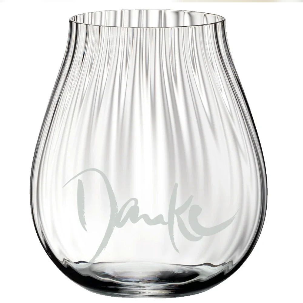 2er-Set Botschaftsgläser „Freude + Danke“ – exklusive Riedel Designgläser online kaufen