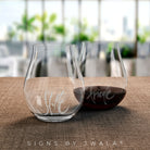 2 Sign-O-Gläser "Stille + Friede"