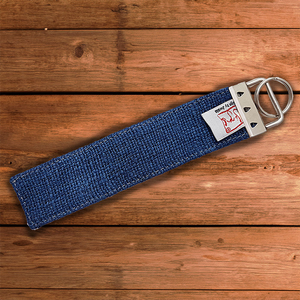 Schlüsselanhänger "Es geht mir richtig gut" Bauernleinen