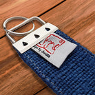 Schlüsselanhänger "Es geht mir richtig gut" Bauernleinen