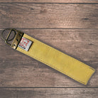 Rückseite Exklusiver Taschenbaumler aus Bauernleinen – hochwertiges Geschenk