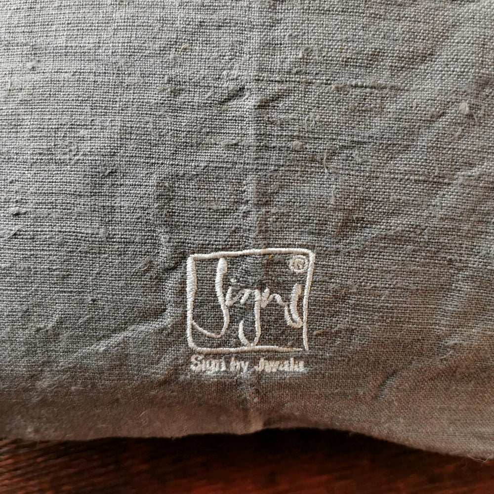 Kissenhülle Bauernleinen "Ich bin eine Meisterin, die übt."