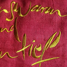 Kissenhülle Bauernleinen "Herzenswarm und Seelentief"