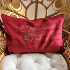 Kissenhülle Bauernleinen "Zusammen sind wir genial"