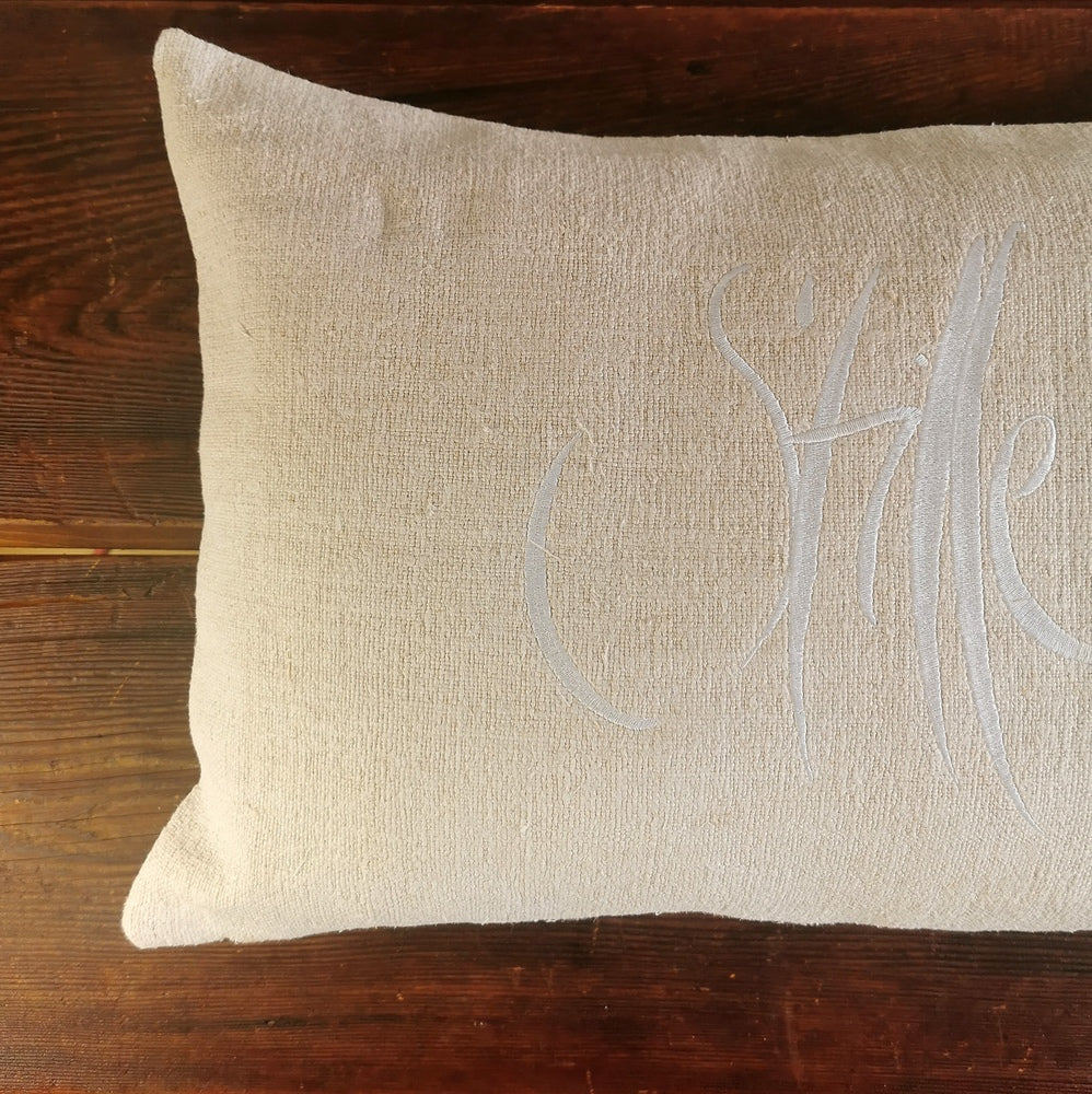 Kissenhülle Bauernleinen "Stille"