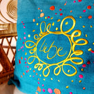 Kissenhülle Bauernleinen "Liebe/Ornament"