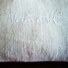 Premium Zierkissenbezug „Namasté“ – einzigartiges Wohnaccessoire aus Naturleinen