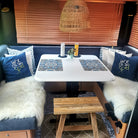 Kissenhülle Bauernleinen "Liebe ist im Spiel"