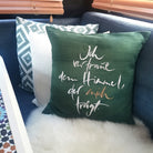 Kissenhülle Bauernleinen "Ich vertraue dem Himmel, der mich trägt."