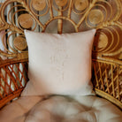 Kissenhülle Bauernleinen "Mein Herz geht auf"