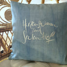 Kissenhülle Bauernleinen "Herzenswarm und Seelentief"