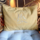 Bauernleinen Zirbenkissen "Ich bin"