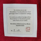 Bauernleinen Zirbenkissen "die Zeit ist Jetzt"