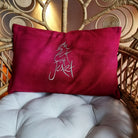 Bauernleinen Zirbenkissen "die Zeit ist Jetzt"