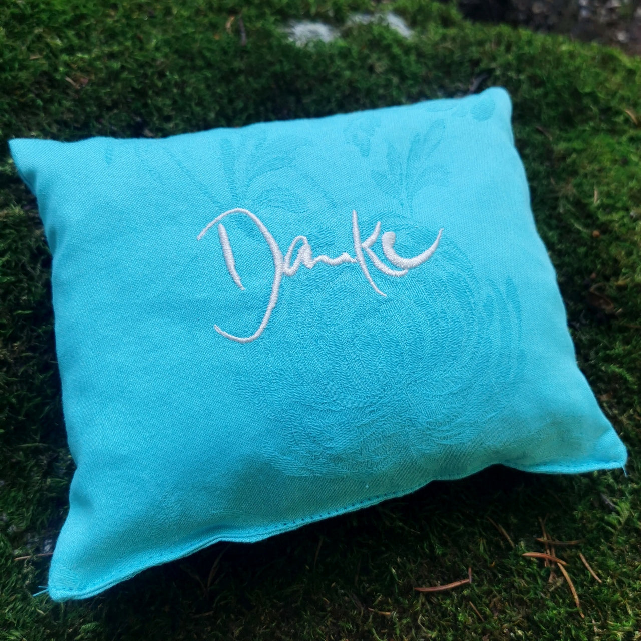 Kleines Zirbenkissen "Danke"