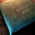 Bauernleinen-Flachkissen "Es geht mir richtig gut."