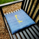 Bauernleinen-Flachkissen "Namasté"