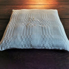 Bauernleinen-Flachkissen "Ich bin"