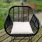 Bauernleinen-Flachkissen "Liebe"