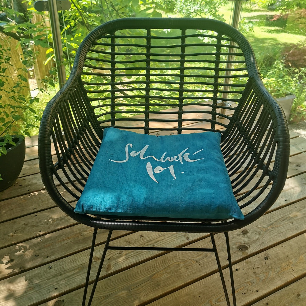 Bauernleinen-Flachkissen "Schwerelos"