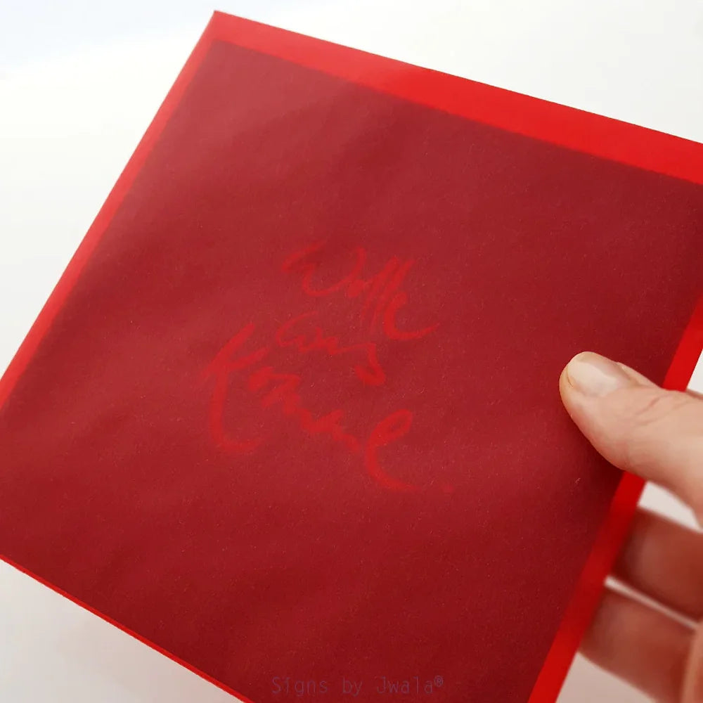 Premium Weihnachtsgrußkarten mit roter Folienprägung – spirituelle Karten