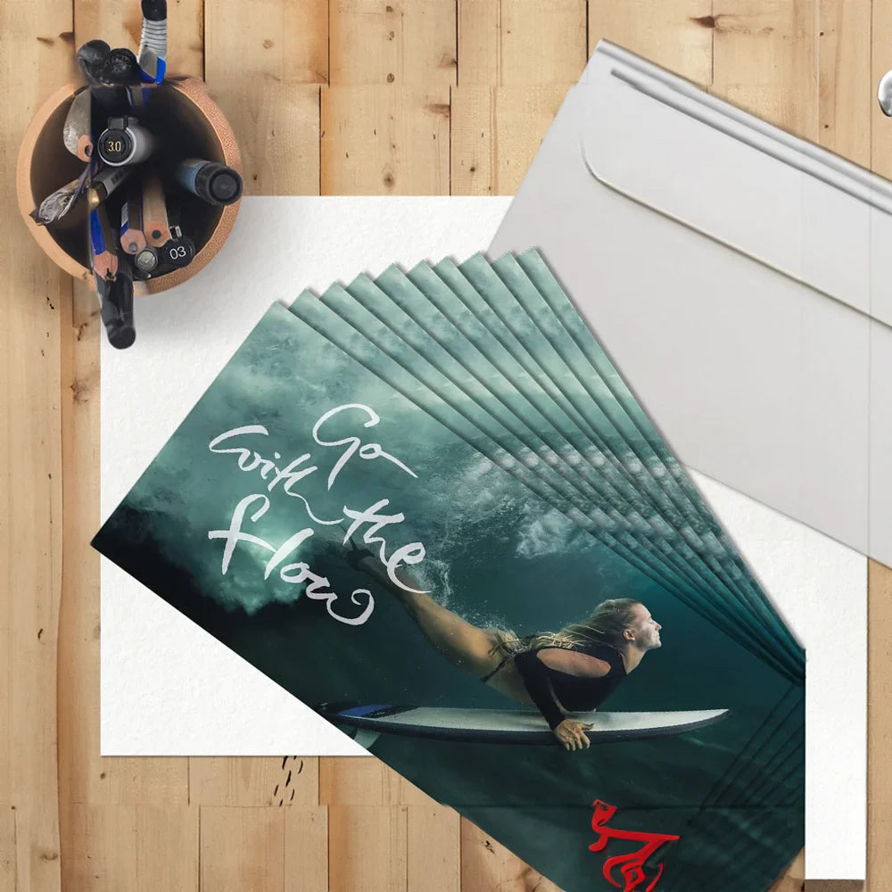 Klappkarten Go with the flow – hochwertiges Grußkarten Set online kaufen