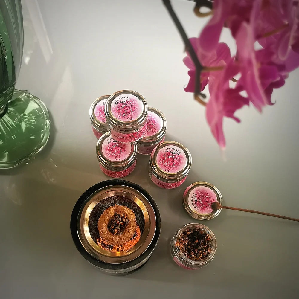 Luxuriöses Räucherwerk online kaufen – spirituelle Mischung „Pure Liebe“ im Glas