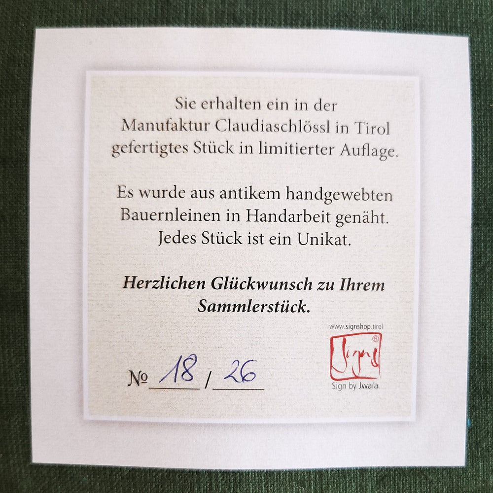 MediKissen Bauernleinen "Liebe/Ornament"