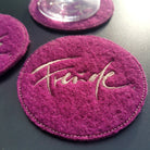 Glasuntersetzer "Freude" Violett