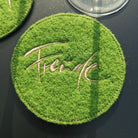 Glasuntersetzer "Freude" Grün