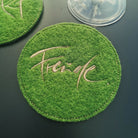 Glasuntersetzer "Freude" Grün