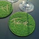 Glasuntersetzer "Freude" Grün