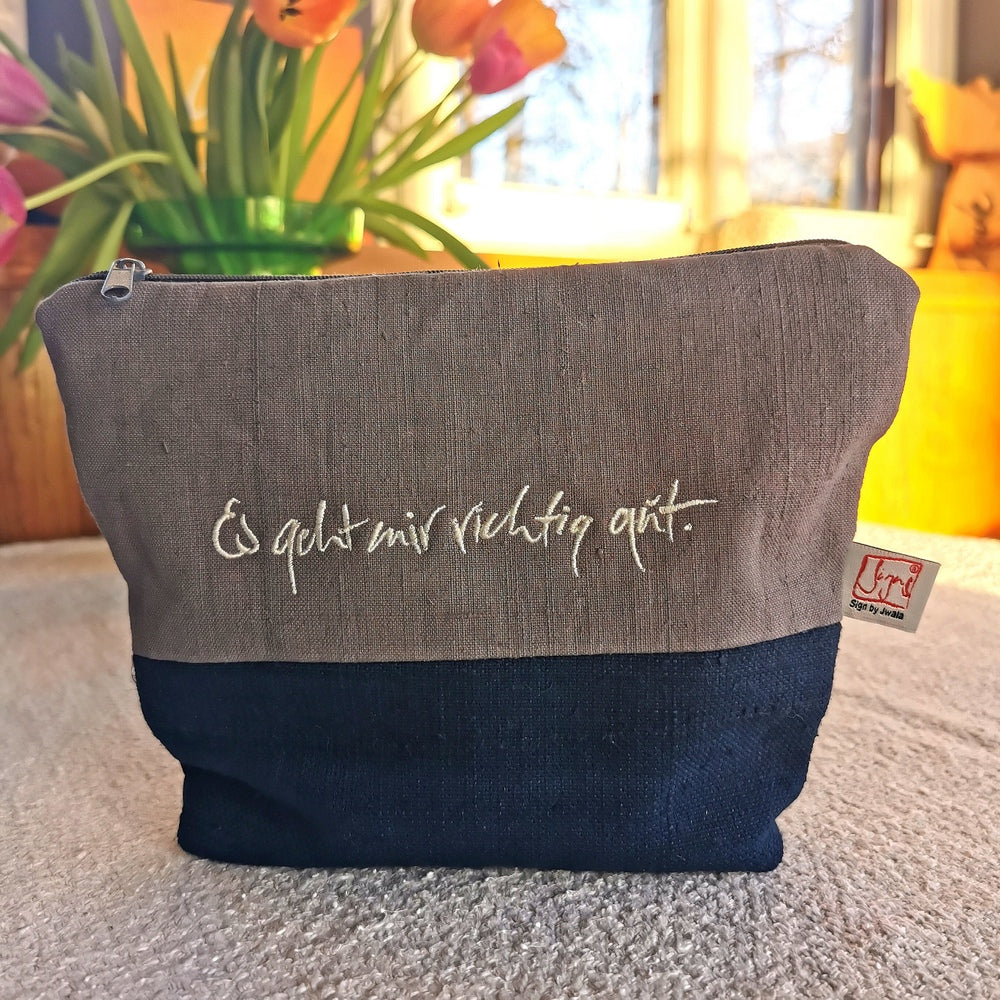 Kosmetik- und Medizintäschchen "Es geht mir richtig gut"