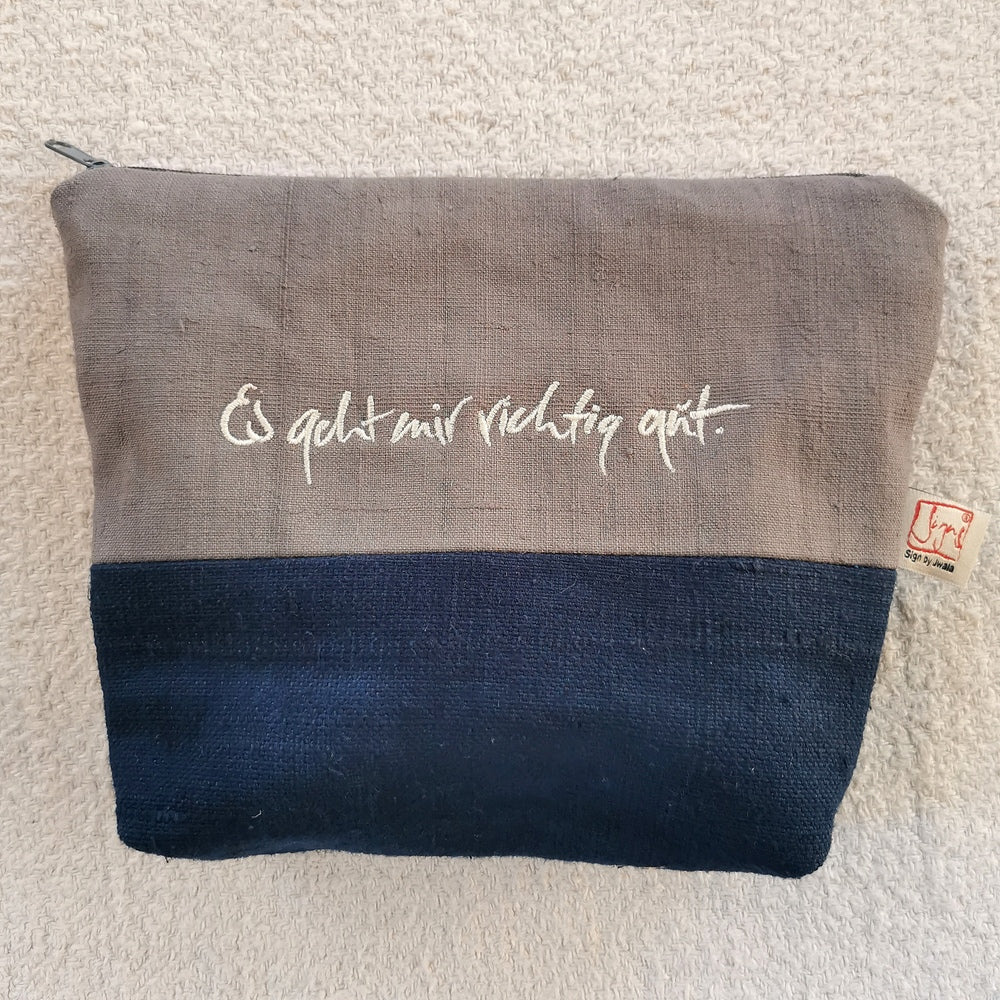 Kosmetik- und Medizintäschchen "Es geht mir richtig gut"