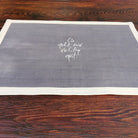 1 Tischset "Es geht mir richtig gut" Bauernleinen