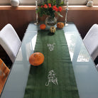 Tischläufer "die Zeit ist Jetzt" Bauernleinen