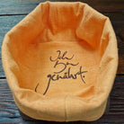 Brotkörbchen "Ich bin genährt" Braun/Orange