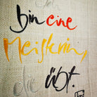 Haussegen "Ich bin eine Meisterin, die übt."