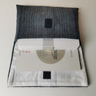 "Fingerzeige" SignKarten-Set "Graphit/gestreift" - Bauernleinen