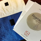 Premium Karten-Set „Fingerzeige“ Blau/Sand – Sign by Jwala®, hochwertige SignKarten aus Bauernleinen, Unikat für Meditation, Lebensfreude und persönliche Entwicklung