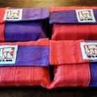 "Fingerzeige" SignKarten-Set "Rot/Lila" - Bauernleinen