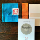 "Fingerzeige" SignKarten-Set "Braun/Orange/Türkis" - Bauernleinen