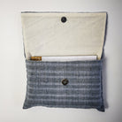 WIR-Karten-Set + WIR-Bauernleinentasche - Grau/gestreift