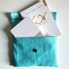 WIR-Karten-Set in WIR-Bauernleinentasche - Türkis