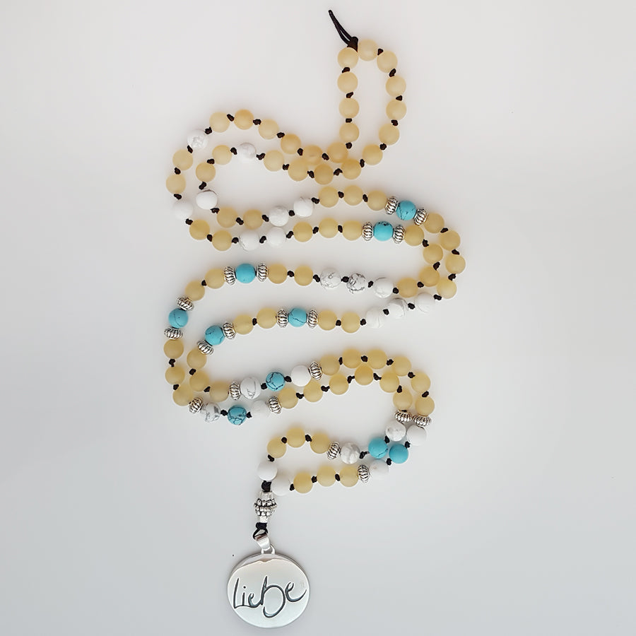 Liebe-Mala (Howlith/Jade/rek.Türkis)