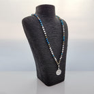 Liebe-Mala (Achat Blau, Labradorit, Howlith)