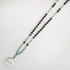 Liebe-Mala (Schwarzer Onyx, Amazonit)