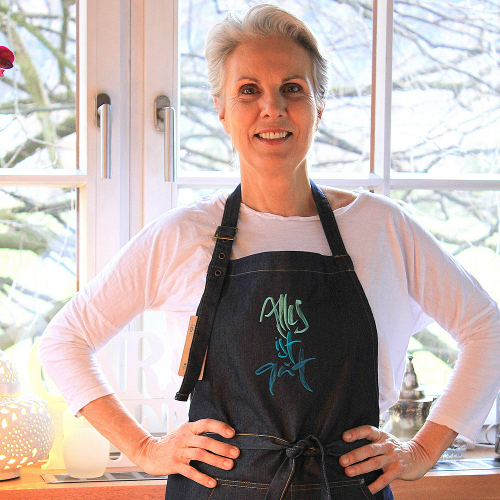 Denim-Schürze "Alles ist gut"